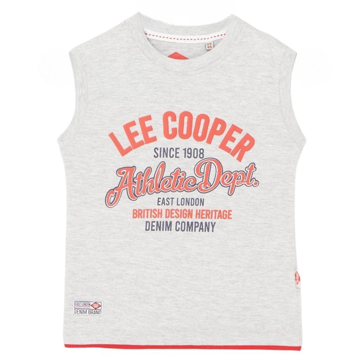 Débardeur Lee Cooper - 4A Garçon - Enfant - Gris - 95% Coton / 5% VISCOSE - TrendyFlair