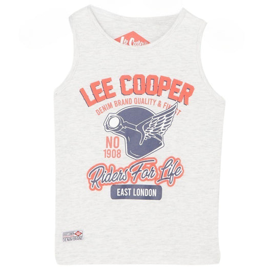 Débardeur Lee Cooper - 4A Garçon - Enfant - Gris - 95% Coton / 5% VISCOSE - TrendyFlair