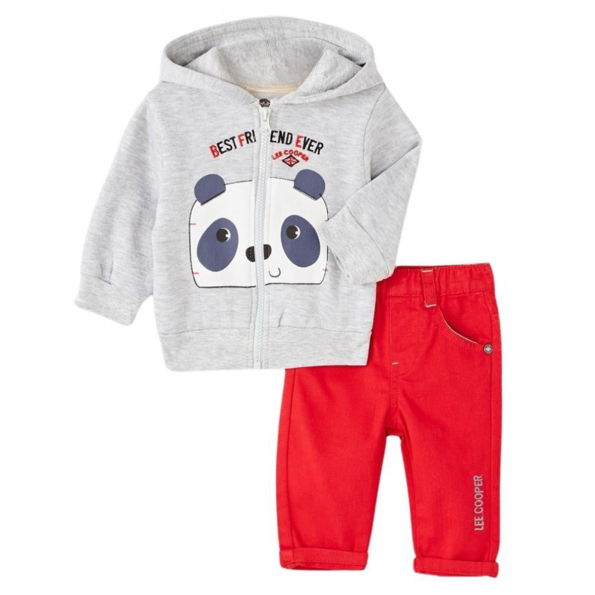 Ensemble bebe Lee Cooper - 3M Bébé Garçon - Enfant - Gris - 60% Polyester 40% Coton - TrendyFlair