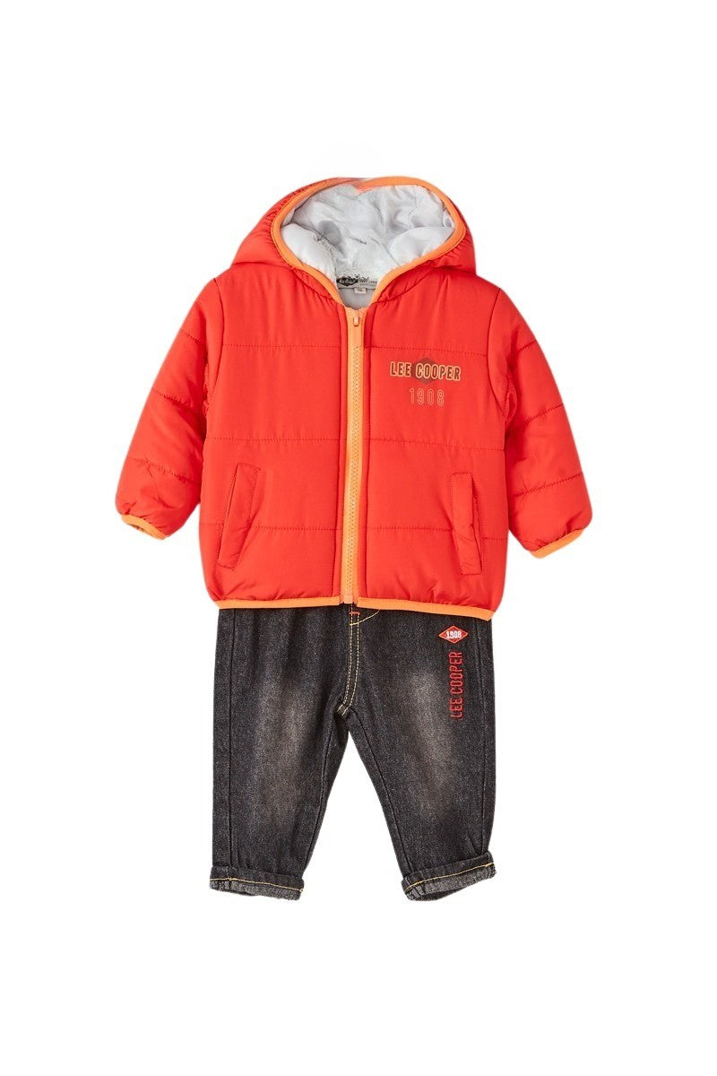 Ensemble bebe Lee Cooper - 3M Bébé Garçon - Enfant - Rouge - 100% Polyester - TrendyFlair