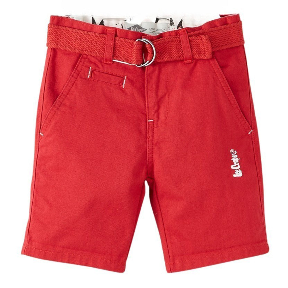 Bermuda Lee Cooper - 4A Garçon - Enfant - Rouge - 100% Coton - TrendyFlair