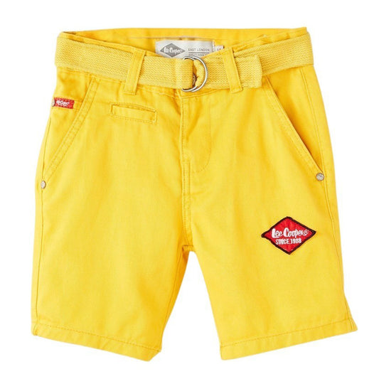 Bermuda Lee Cooper - 4A Garçon - Enfant - Jaune - 100% Coton - TrendyFlair