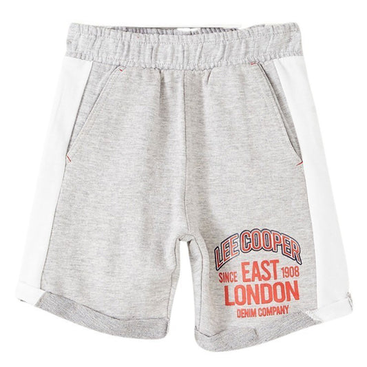 Bermuda Lee Cooper - 4A Garçon - Enfant - Gris - 95% Coton et 5% Élasthanne - TrendyFlair
