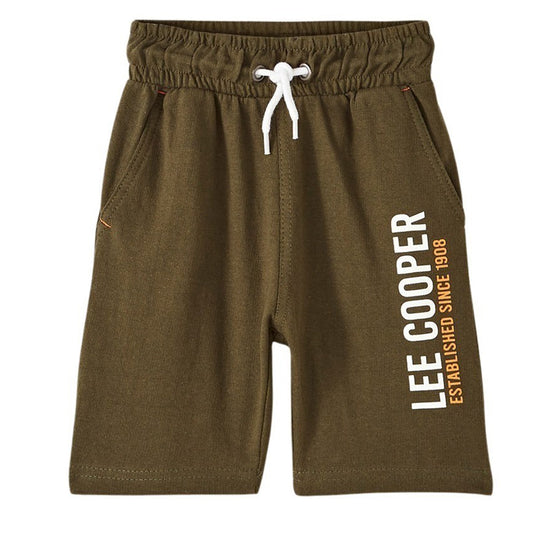 Bermuda Lee Cooper - 4A Garçon - Enfant - Kaki - 100% Polyester - TrendyFlair