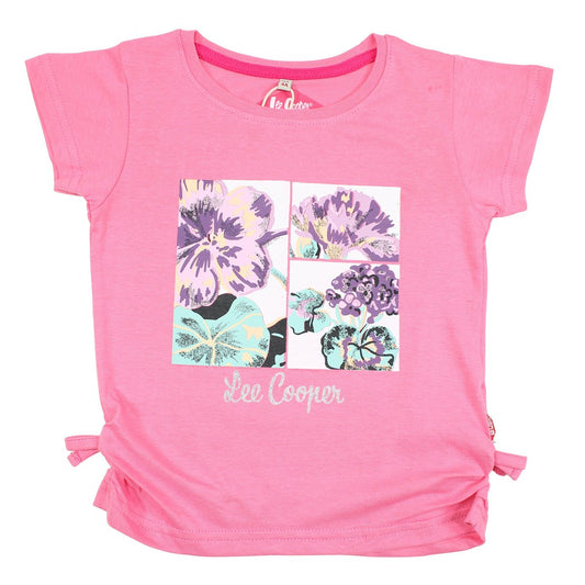 T-Shirt Lee Cooper - 6A Fille - Enfant - Rose - 100% Coton - TrendyFlair