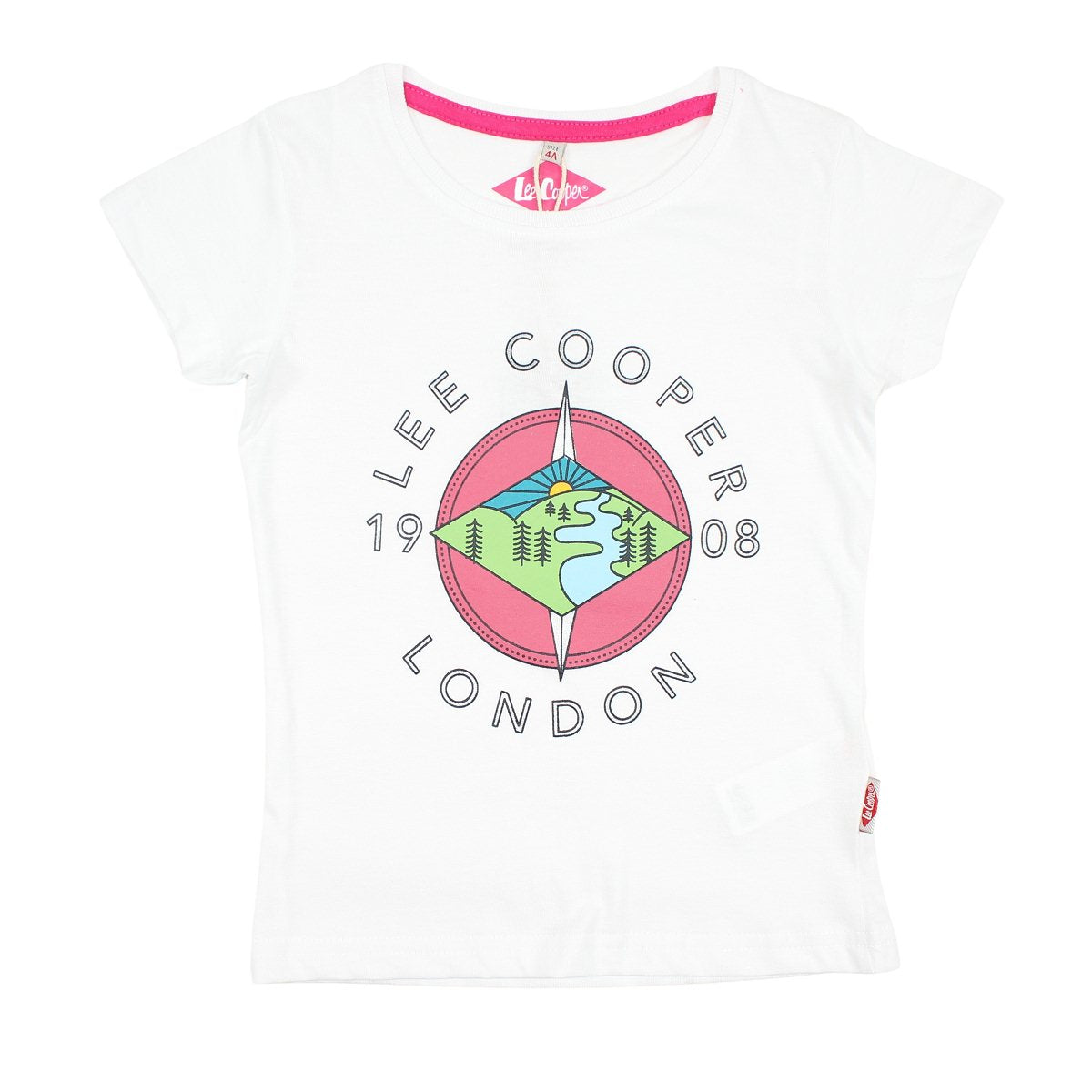 T-Shirt Lee Cooper - 6A Fille - Enfant - Blanc - 100% Coton - TrendyFlair