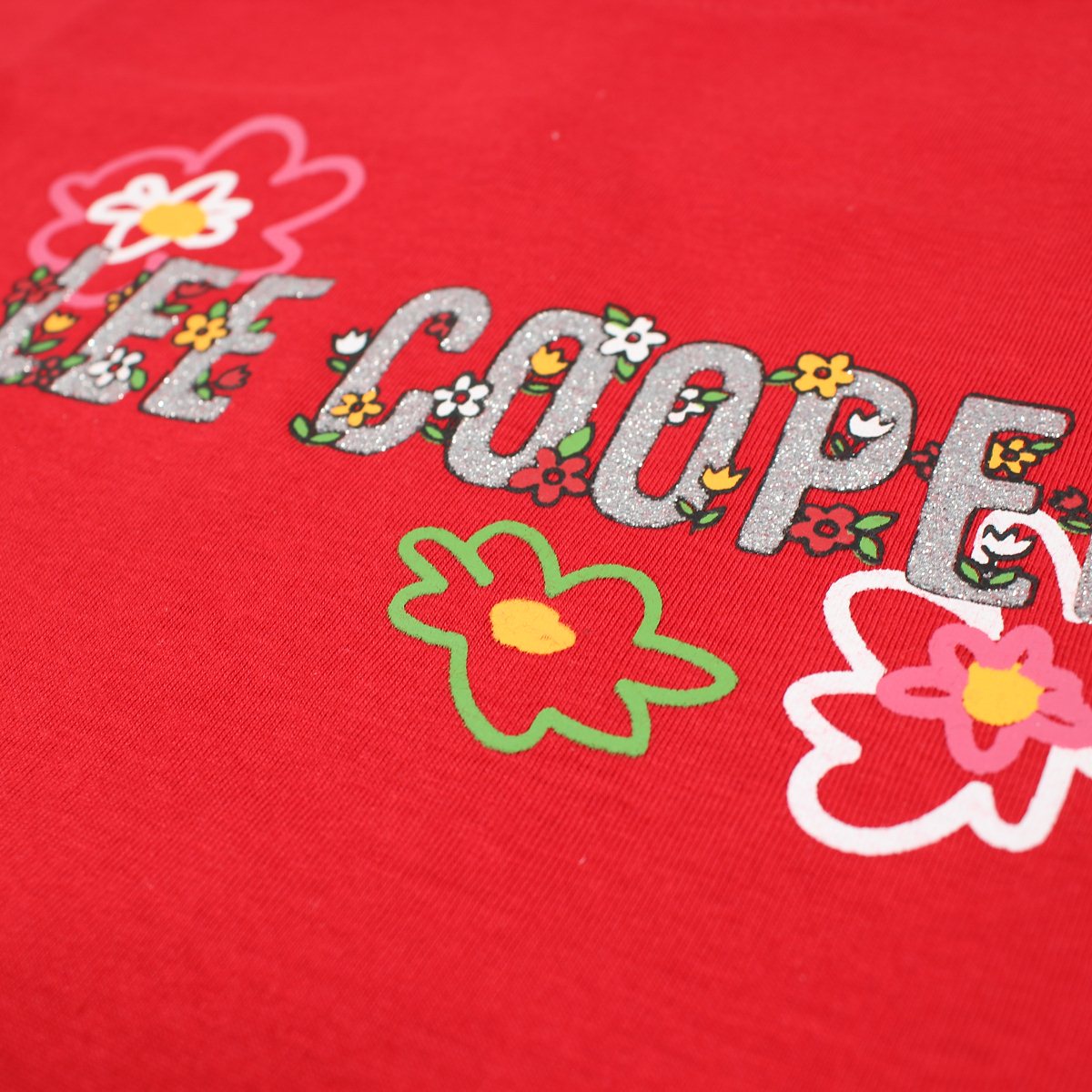 T-Shirt Lee Cooper - 6A Fille - Enfant - Rouge - 100% Coton - TrendyFlair