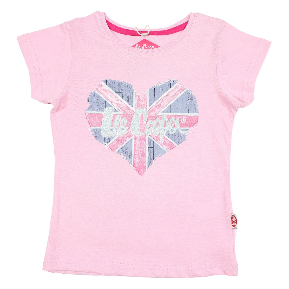 T-Shirt Lee Cooper - 6A Fille - Enfant - Rose - 100% Coton - TrendyFlair