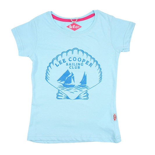 T-Shirt Lee Cooper - 6A Fille - Enfant - Bleu - 100% Coton - TrendyFlair