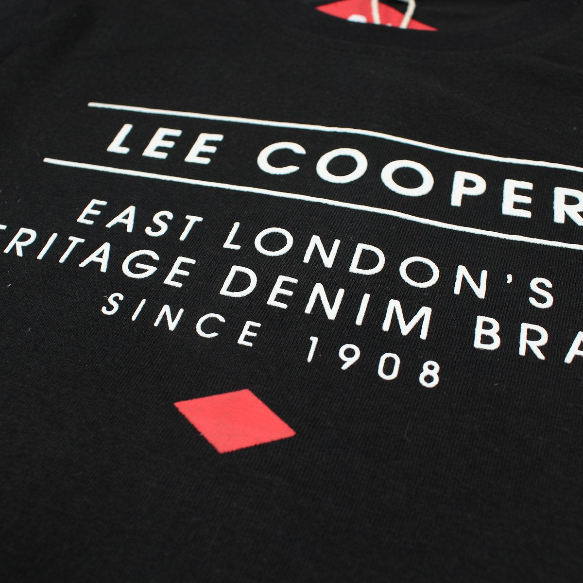 T-Shirt Lee Cooper - 6A Garçon - Enfant - Noir - 100% Coton - TrendyFlair
