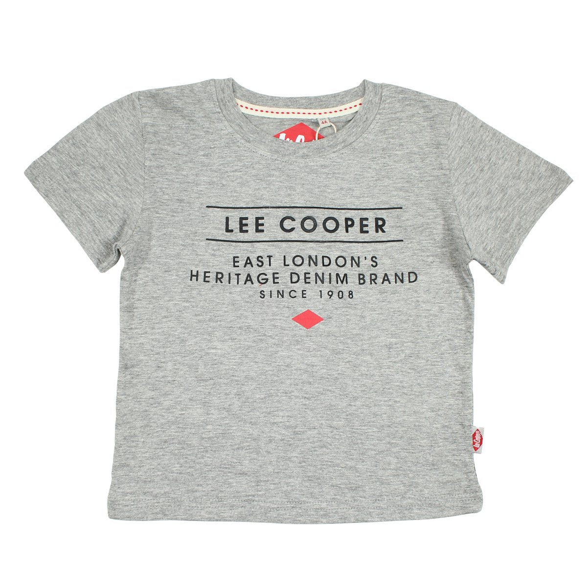 T-Shirt Lee Cooper - 6A Garçon - Enfant - Gris - 100% Coton - TrendyFlair