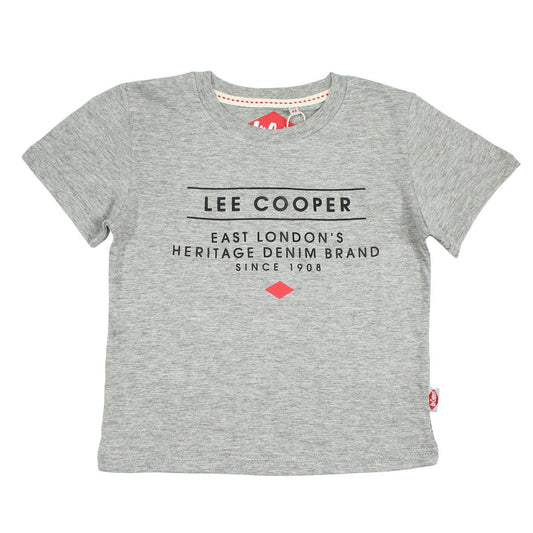 T-Shirt Lee Cooper - 6A Garçon - Enfant - Gris - 100% Coton - TrendyFlair