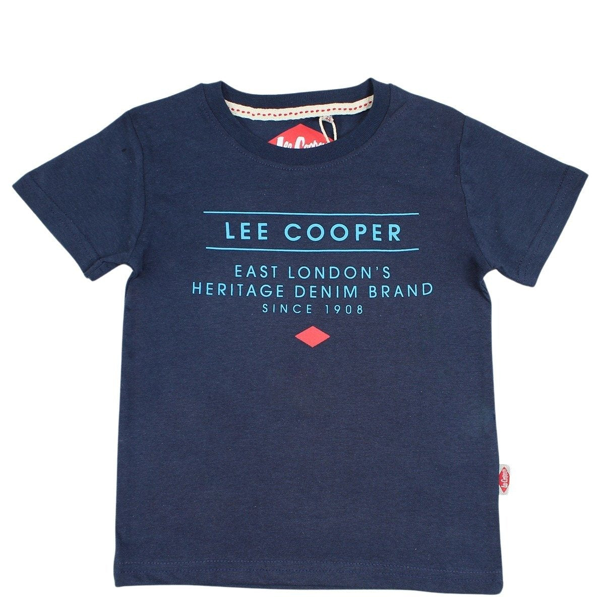 T-Shirt Lee Cooper - 6A Garçon - Enfant - Marine - 100% Coton - TrendyFlair