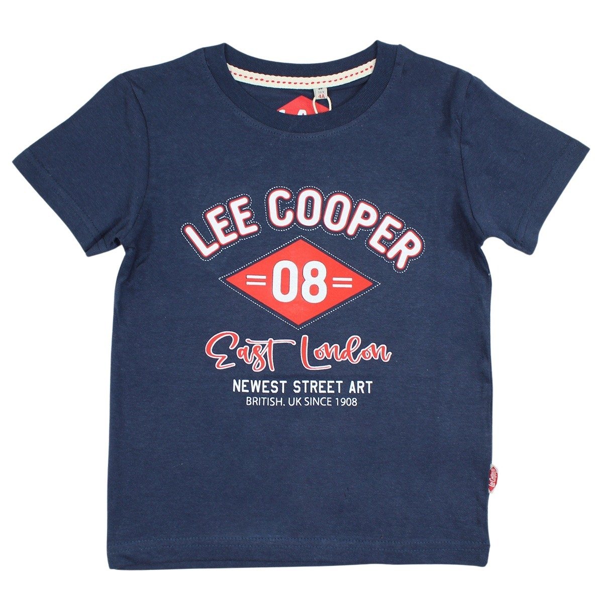 T-Shirt Lee Cooper - 6A Garçon - Enfant - Marine - 100% Coton - TrendyFlair