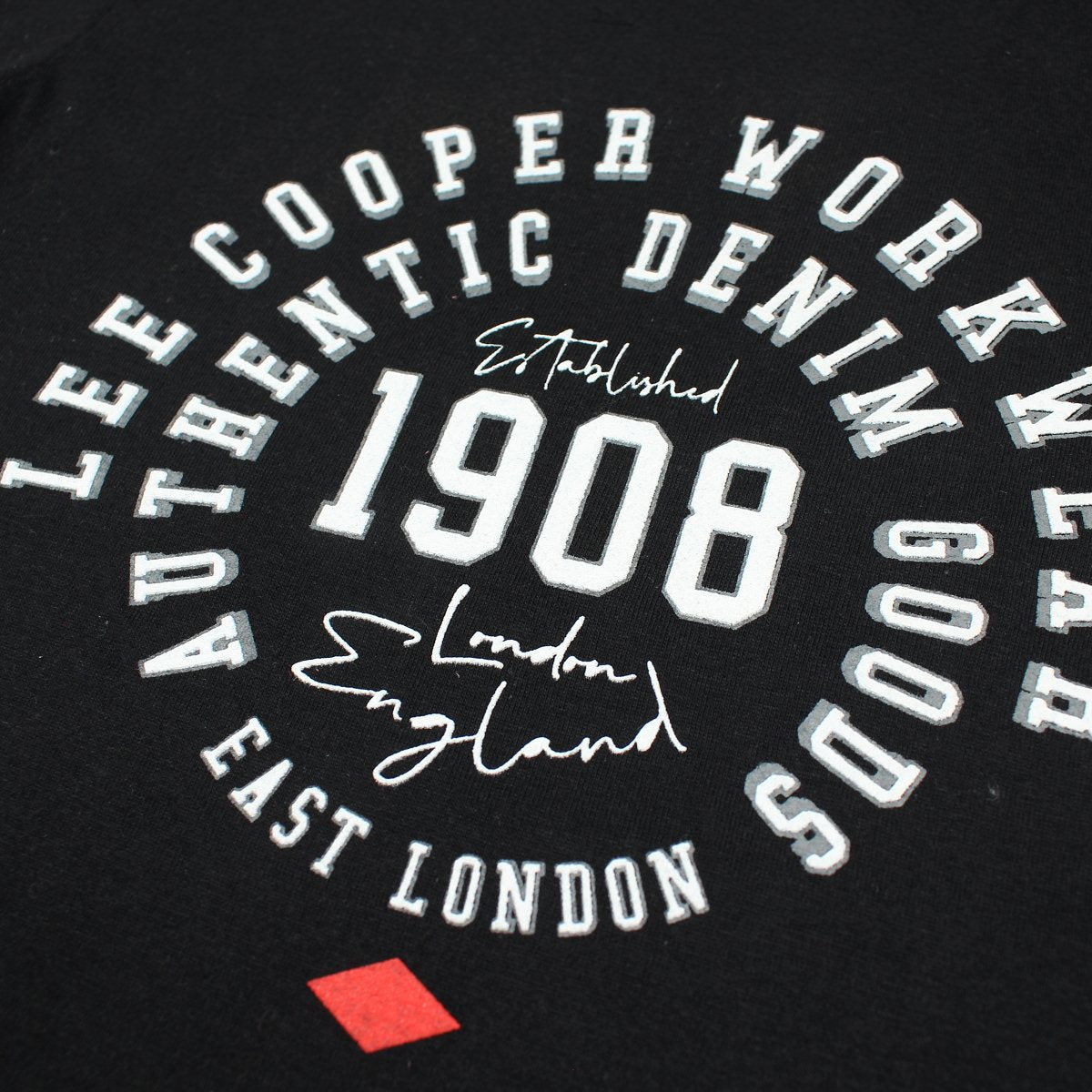 T-Shirt Lee Cooper - 6A Garçon - Enfant - Noir - 100% Coton - TrendyFlair