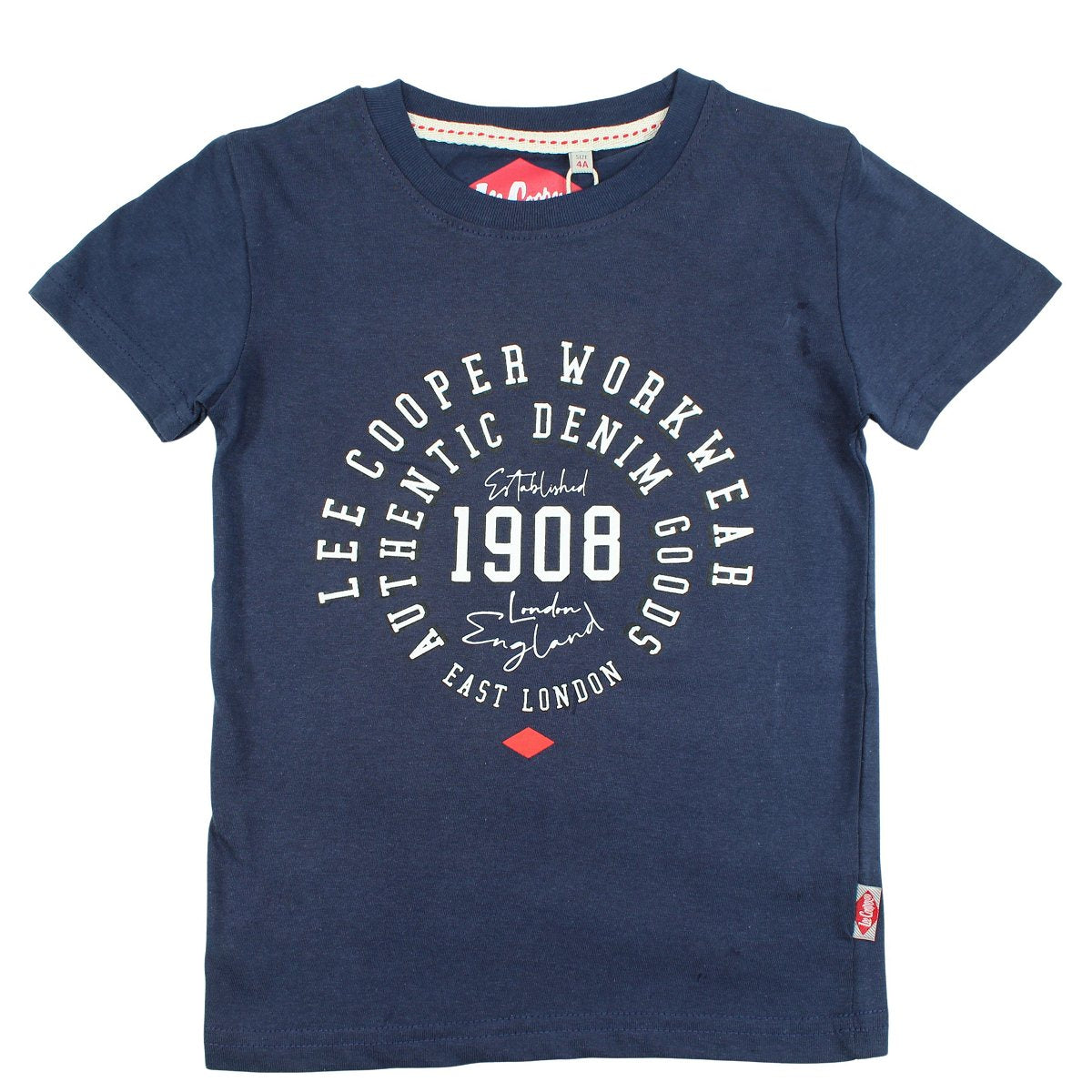 T-Shirt Lee Cooper - 6A Garçon - Enfant - Marine - 100% Coton - TrendyFlair