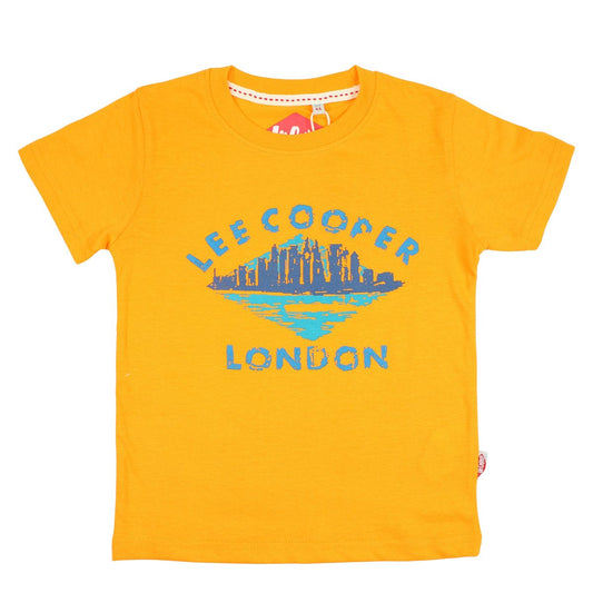 T-Shirt Lee Cooper - 6A Garçon - Enfant - Orange - 100% Coton - TrendyFlair