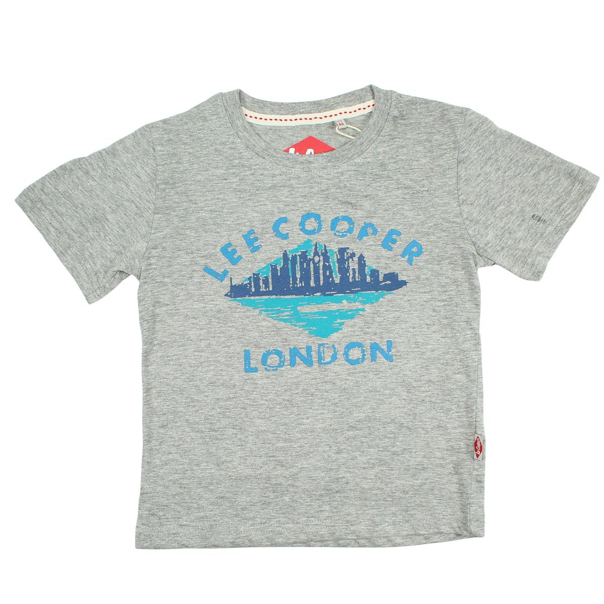T-Shirt Lee Cooper - 6A Garçon - Enfant - Gris - 100% Coton - TrendyFlair