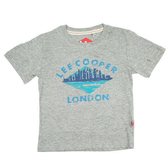 T-Shirt Lee Cooper - 6A Garçon - Enfant - Gris - 100% Coton - TrendyFlair