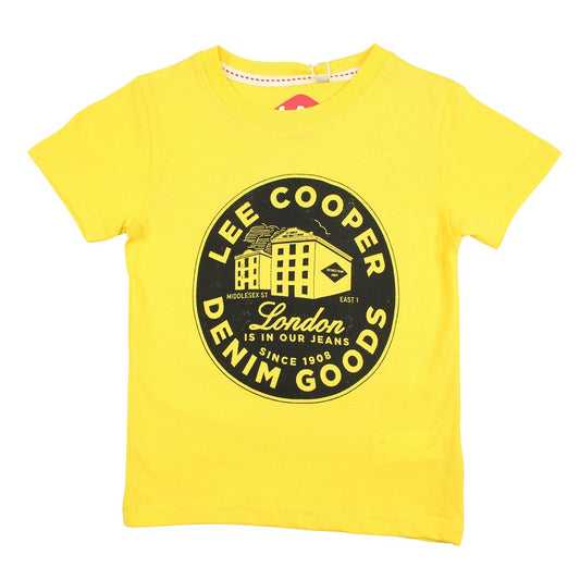 T-Shirt Lee Cooper - 6A Garçon - Enfant - Jaune - 100% Coton - TrendyFlair