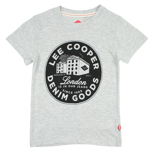 T-Shirt Lee Cooper - 6A Garçon - Enfant - Gris - 100% Coton - TrendyFlair
