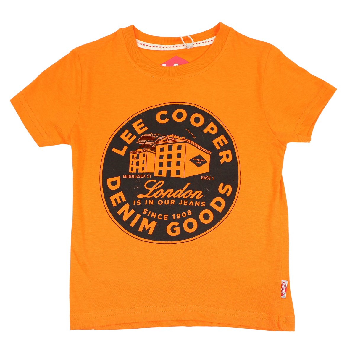 T-Shirt Lee Cooper - 6A Garçon - Enfant - Orange - 100% Coton - TrendyFlair