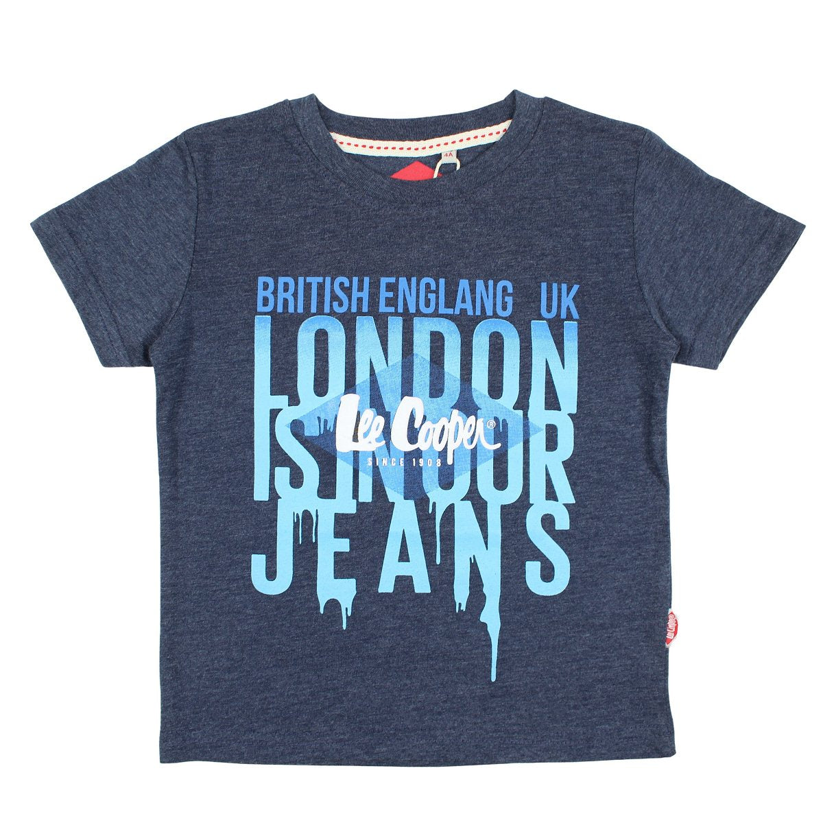 T-Shirt Lee Cooper - 6A Garçon - Enfant - Marine - 100% Coton - TrendyFlair