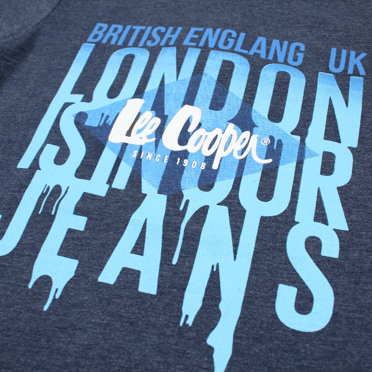 T-Shirt Lee Cooper - 6A Garçon - Enfant - Marine - 100% Coton - TrendyFlair