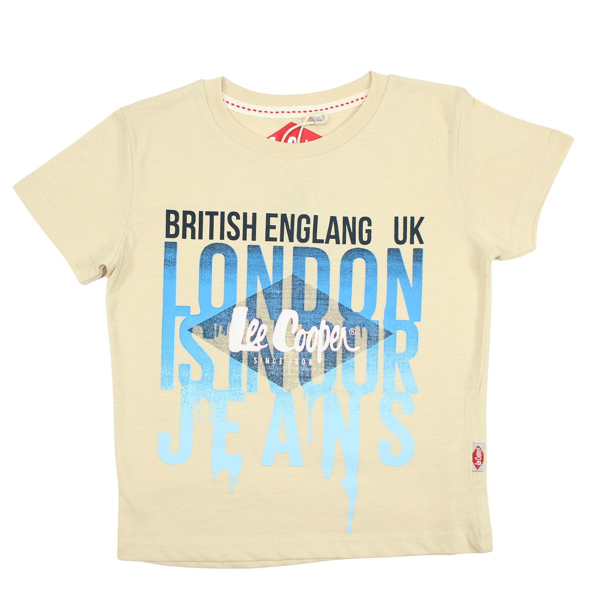 T-Shirt Lee Cooper - 6A Garçon - Enfant - Beige - 100% Coton - TrendyFlair