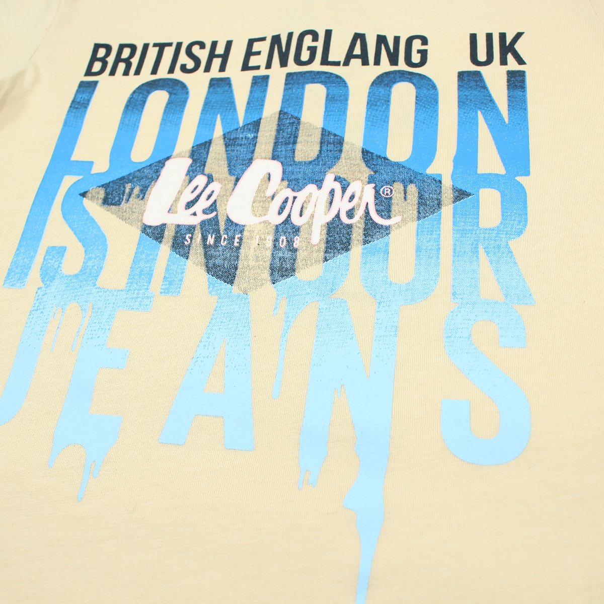 T-Shirt Lee Cooper - 6A Garçon - Enfant - Beige - 100% Coton - TrendyFlair
