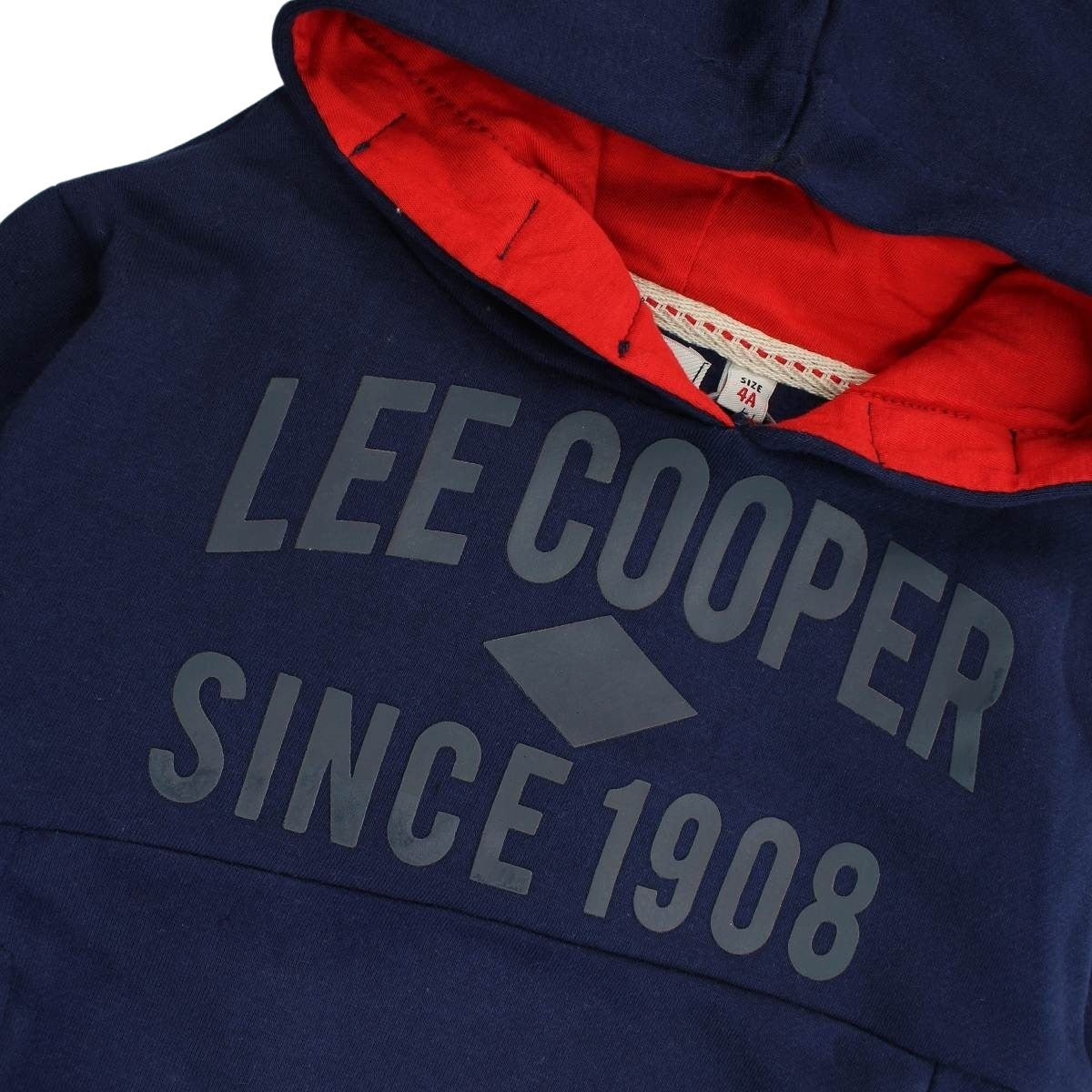 Sweat capuche Lee Cooper - 4A Garçon - Enfant - Marine - 60 % Coton - 40 % Polyester - TrendyFlair