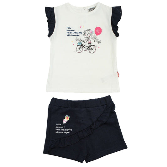 Ensemble bébé Lee Cooper - 6M Bébé Fille - Enfant - Noir - 60% Coton 40% Polyester - TrendyFlair