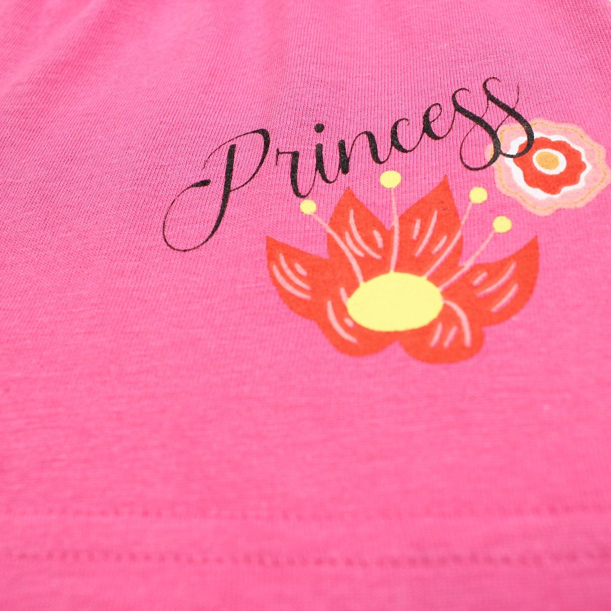 Ensemble Princesse - 3A Fille - Enfant - Fushia - 100% Coton, 160 GSM SJ;GREY MELANGE:93% Coton 7%Polyester - TrendyFlair