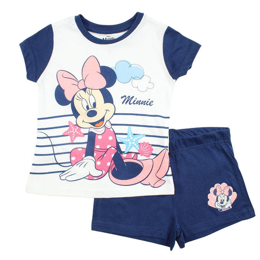 Ensemble Minnie - 3A Fille - Enfant - Marine - 100% Coton - 160 GSM - TrendyFlair