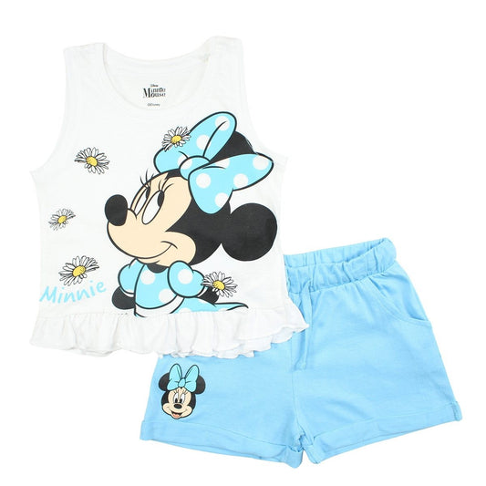 Ensemble Minnie - 3A Fille - Enfant - Bleu - 100% Coton - 160 GSM - TrendyFlair