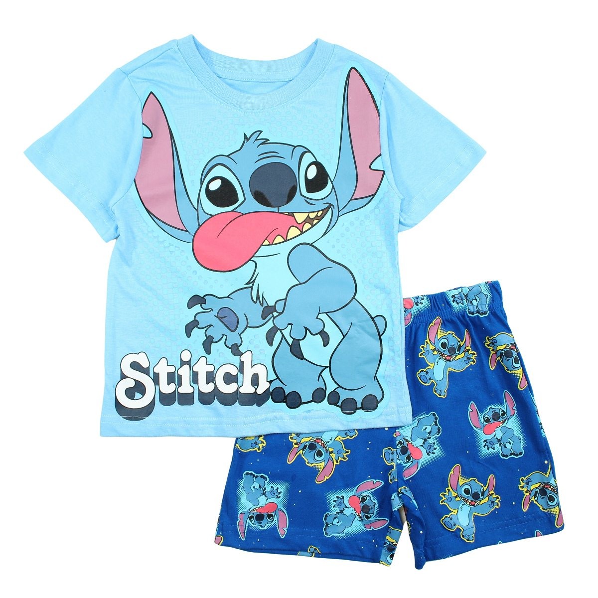 Ensemble Lilo et Stitch - 3A Garçon - Enfant - Bleu - 100% Coton - 160 GSM SJ - TrendyFlair