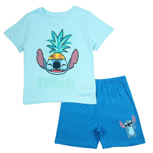 Ensemble Lilo et Stitch - 3A Garçon - Enfant - Bleu - 100% Coton - 160 GSM SJ - TrendyFlair
