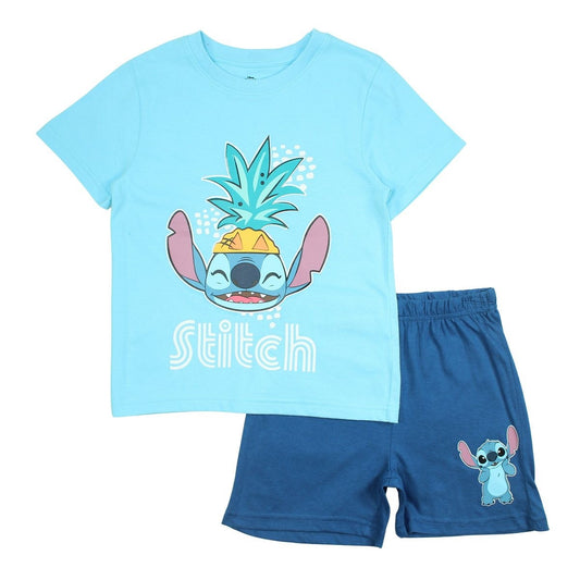 Ensemble Lilo et Stitch - 3A Garçon - Enfant - Marine - 100% Coton - 160 GSM SJ - TrendyFlair