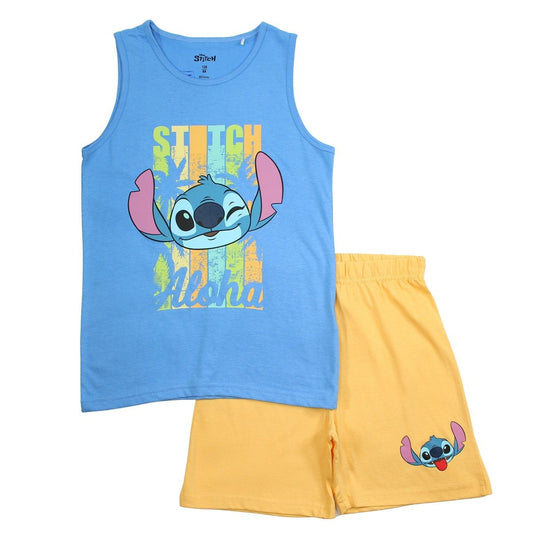 Ensemble Lilo et Stitch - 3A Garçon - Enfant - Marine - 100% Coton - 160 GSM SJ - TrendyFlair