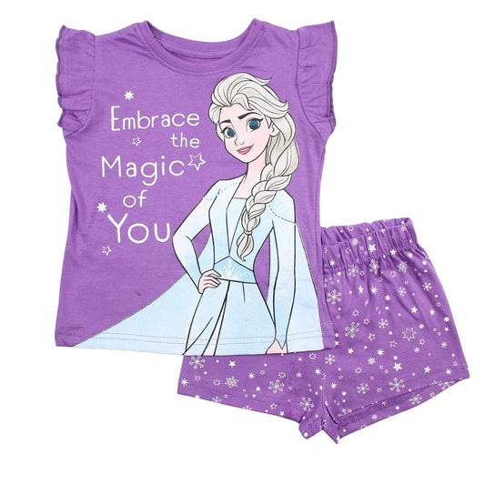 Ensemble La Reine des neiges - 3A Fille - Enfant - Violet - 100% Coton - 160 GSM - TrendyFlair