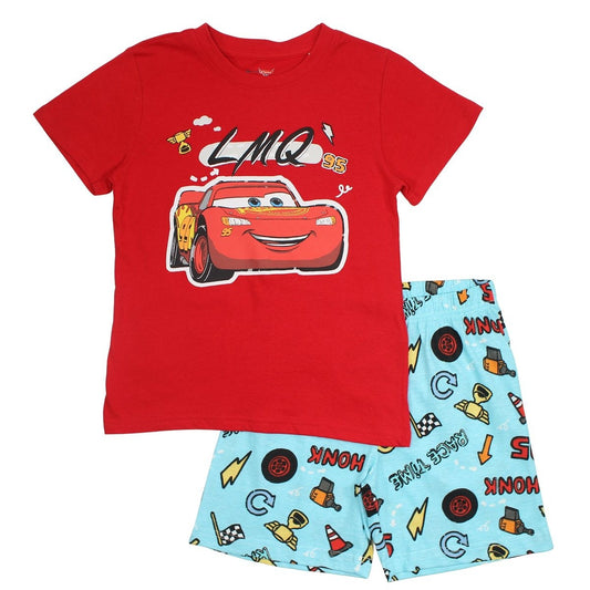 Ensemble sur cintre Cars - 3A Garçon - Enfant - Rouge - 100% Coton 160 GSM SJ, MELANGE: 93%Coton, 7%Polyester. - TrendyFlair