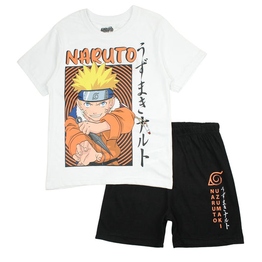 Ensemble Naruto - 6A Garçon - Enfant - Blanc - 100% Coton - TrendyFlair