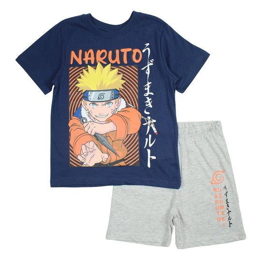 Ensemble Naruto - 6A Garçon - Enfant - Marine - 100% Coton - TrendyFlair