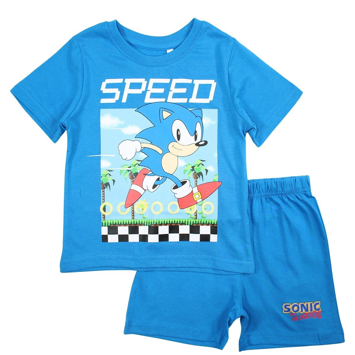 Ensemble Sonic - 2A Garçon - Enfant - Bleu - 100% Coton - TrendyFlair
