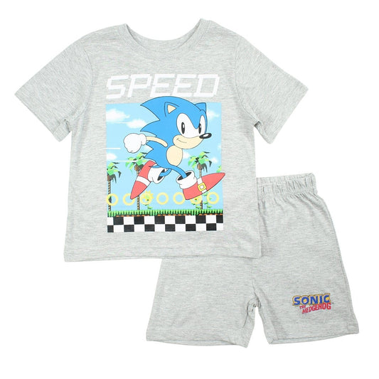 Ensemble Sonic - 2A Garçon - Enfant - Gris - 100% Coton - TrendyFlair