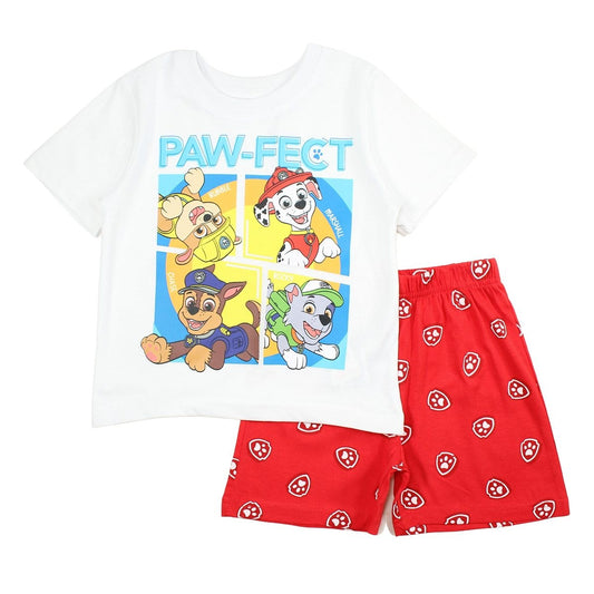 Ensemble Paw Patrol - 2A Garçon - Enfant - Rouge - 100% Coton - TrendyFlair