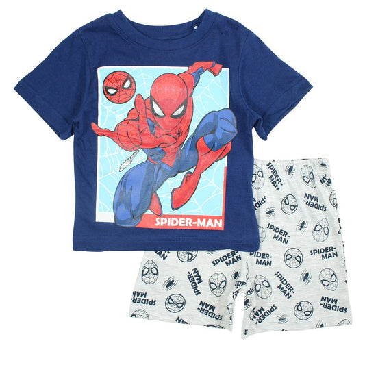 Ensemble Spiderman - 2A Garçon - Enfant - Marine - 93% Coton - 7% Polyester - TrendyFlair