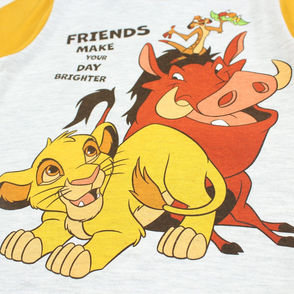 Ensemble Le roi lion - 2A Garçon - Enfant - Jaune - 93% Coton - 7% Polyester - TrendyFlair
