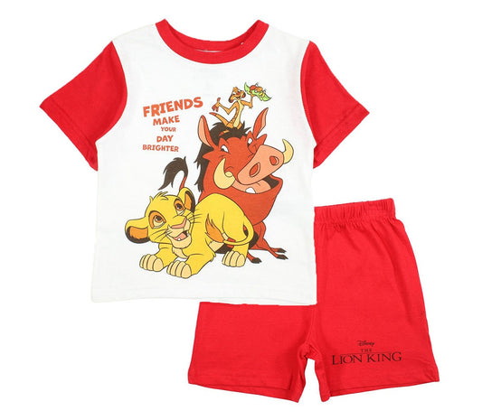 Ensemble Le roi lion - 2A Garçon - Enfant - Rouge - 93% Coton - 7% Polyester - TrendyFlair