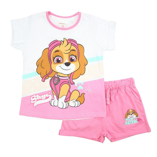 Ensemble Paw Patrol - 2A Fille - Enfant - Rose - 100% Coton - TrendyFlair